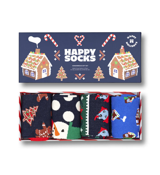 Zestaw skarpetek Happy Socks 4-Pack Gingerbread  Gift Set P000334